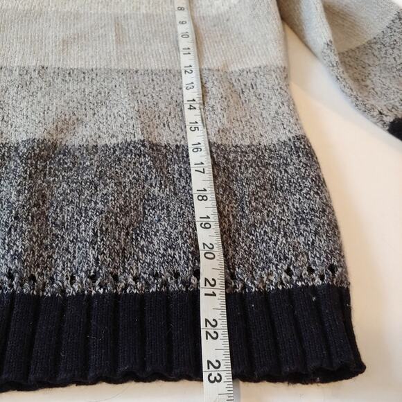 ExOfficio Wool Blend Striped Sweater, Small - Picture 7 of 9